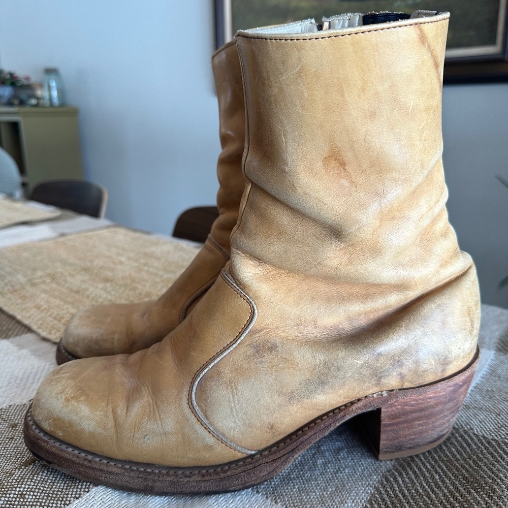 Vintage Mens FRYE Leather Boots - Size 11.5